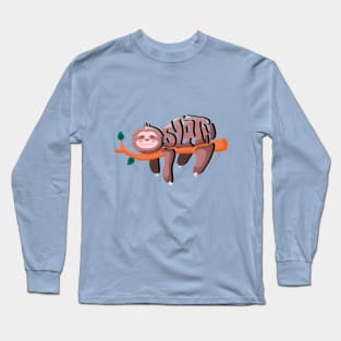 Cute Lazy sloth Long Sleeve T-Shirt